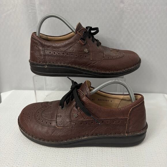 Finn Comfort Shoes Mens Size 8 US York Brown Leather Brogue Wingtip Comfort 41 main image 10